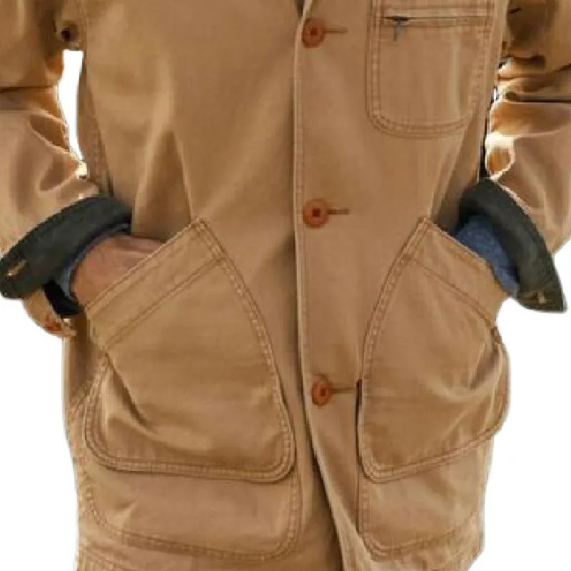 Men's Vintage Classic Canvas Lapel Jacket 35735258F sold by Manly product image thumbnail 4