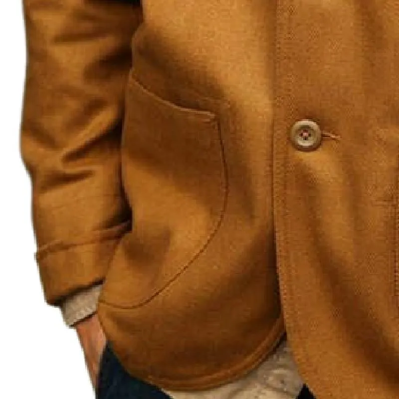 Men's Vintage Suede Lapel Jacket 90173296F sold by Manly product image thumbnail 3