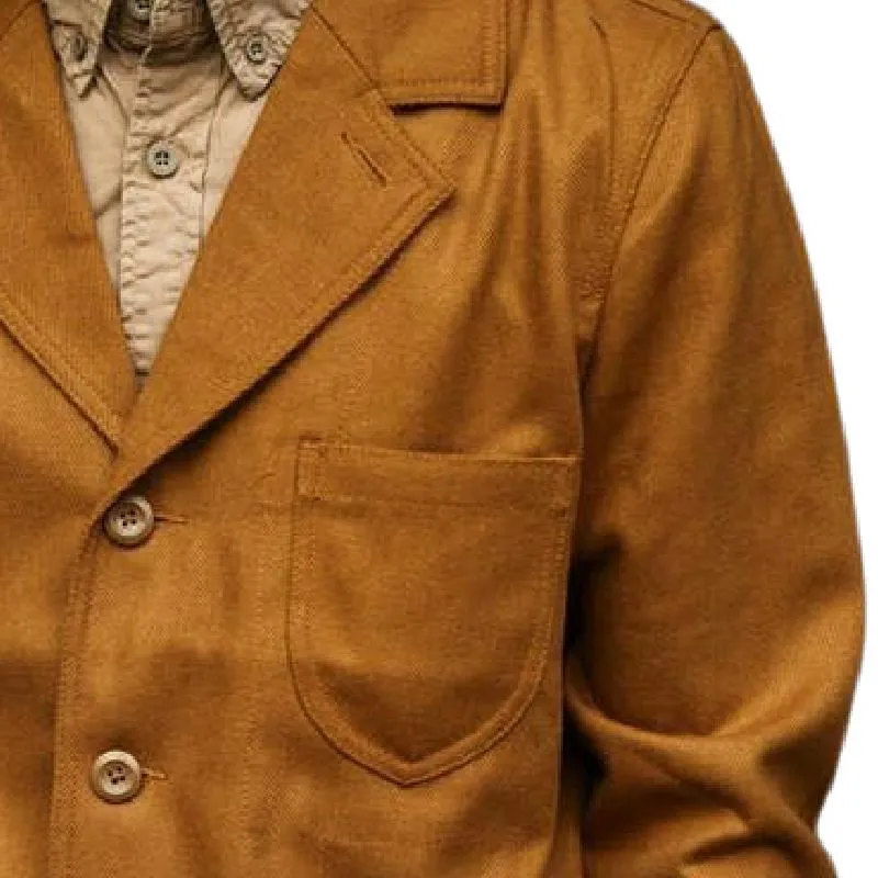 Men's Vintage Suede Lapel Jacket 90173296F sold by Manly product image thumbnail 4