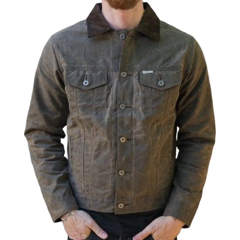 Men's Vintage Classic Lapel Denim Jacket 48762152F sold by Manly