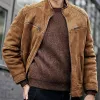 Men's Vintage Khaki Suede Jacket 33699082U sold by Manly