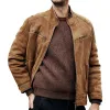 Men's Vintage Khaki Suede Jacket 33699082U sold by Manly