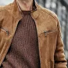 Men's Vintage Khaki Suede Jacket 33699082U sold by Manly