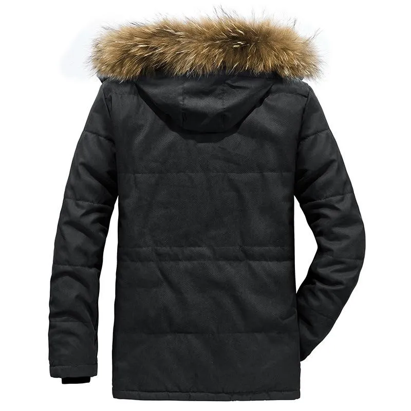 Men's Thick Fleece Hooded Cotton Coat 88716875U sold by Manly product image thumbnail 5