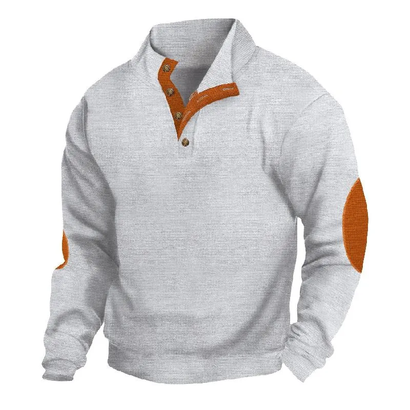 Men's Outdoor Casual Stand Collar Waffle Sweatshirt 48501658X sold by Manly product image thumbnail 3