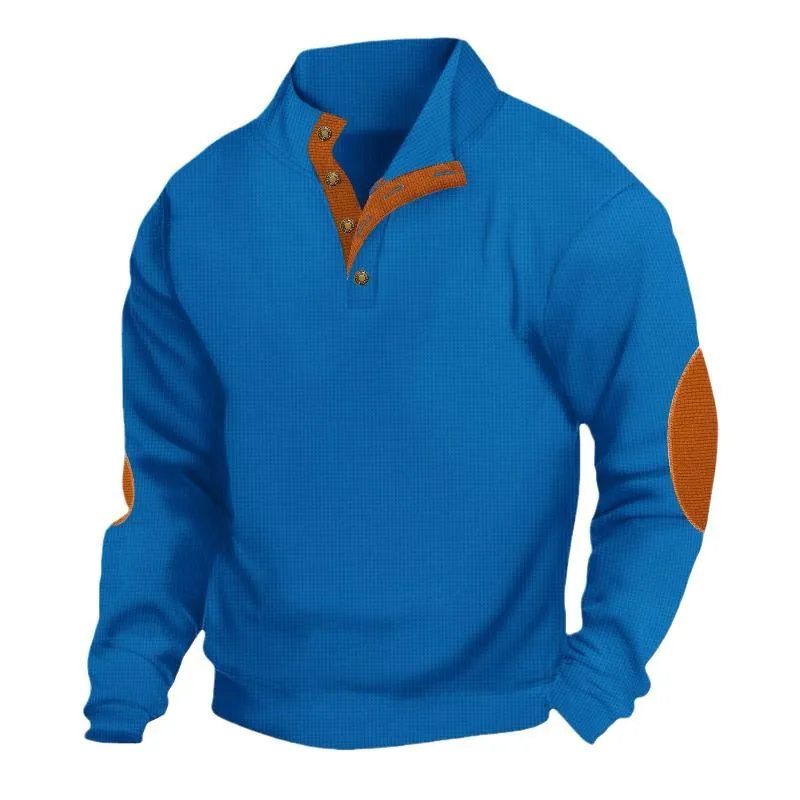 Men's Outdoor Casual Stand Collar Waffle Sweatshirt 48501658X sold by Manly product image thumbnail 5