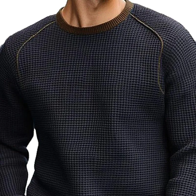 Men's Casual Waffle Crew Neck Sweatshirt 64444853X sold by Manly product image thumbnail 3