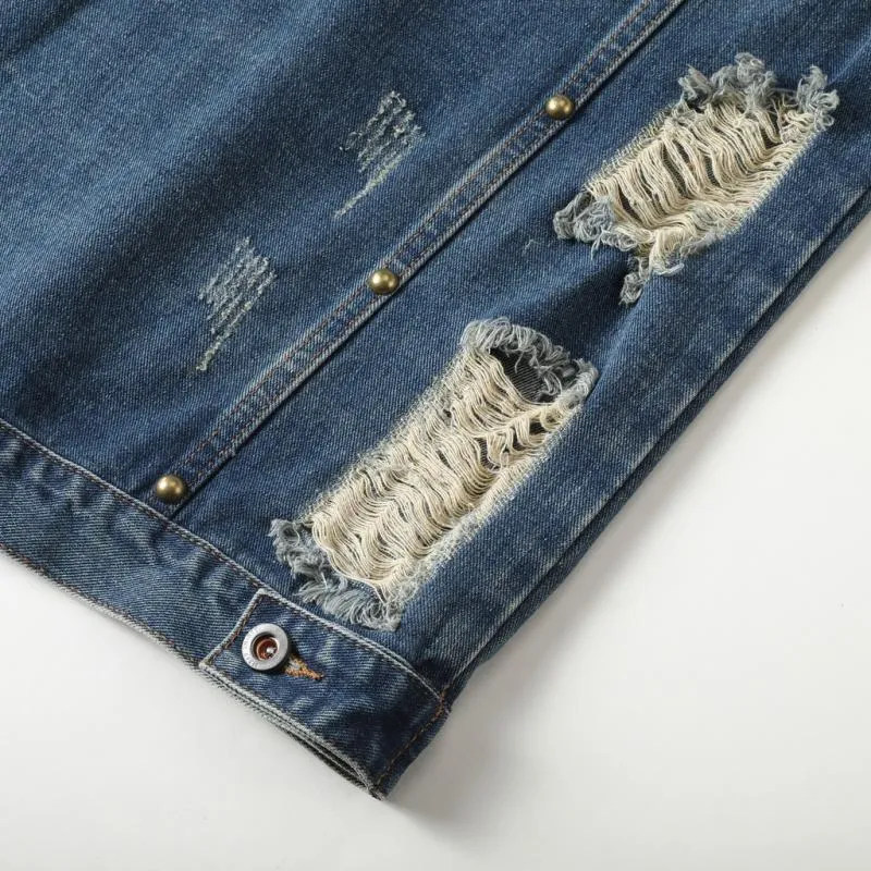 Men's Vintage Ripped Denim Jacket 47230882Y sold by Manly product image thumbnail 5