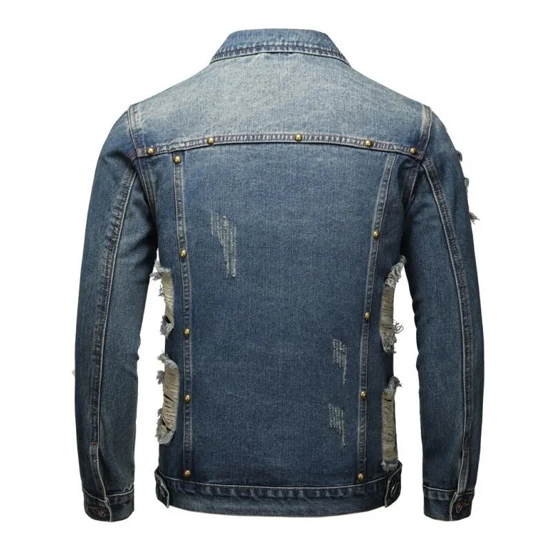 Men's Vintage Ripped Denim Jacket 47230882Y sold by Manly product image thumbnail 2