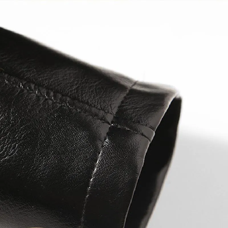 Men's Classic Casual Plus Velvet Mid-length Leather Jacket 25911097K sold by Manly product image thumbnail 5