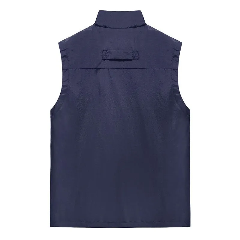 Men's Casual Outdoor Quick-drying Stand Collar Vest 85306716F sold by Manly product image thumbnail 5