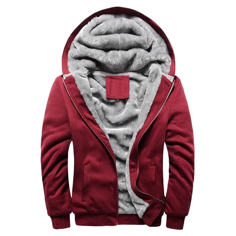 Men's Casual Fleece Hooded Jacket 64758413F sold by Manly product image thumbnail 2