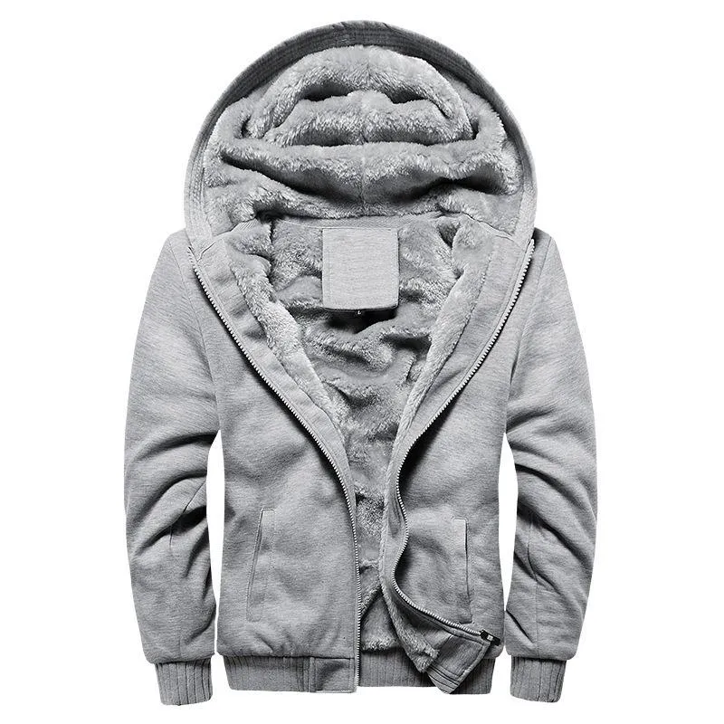 Men's Casual Fleece Hooded Jacket 64758413F sold by Manly product image thumbnail 4