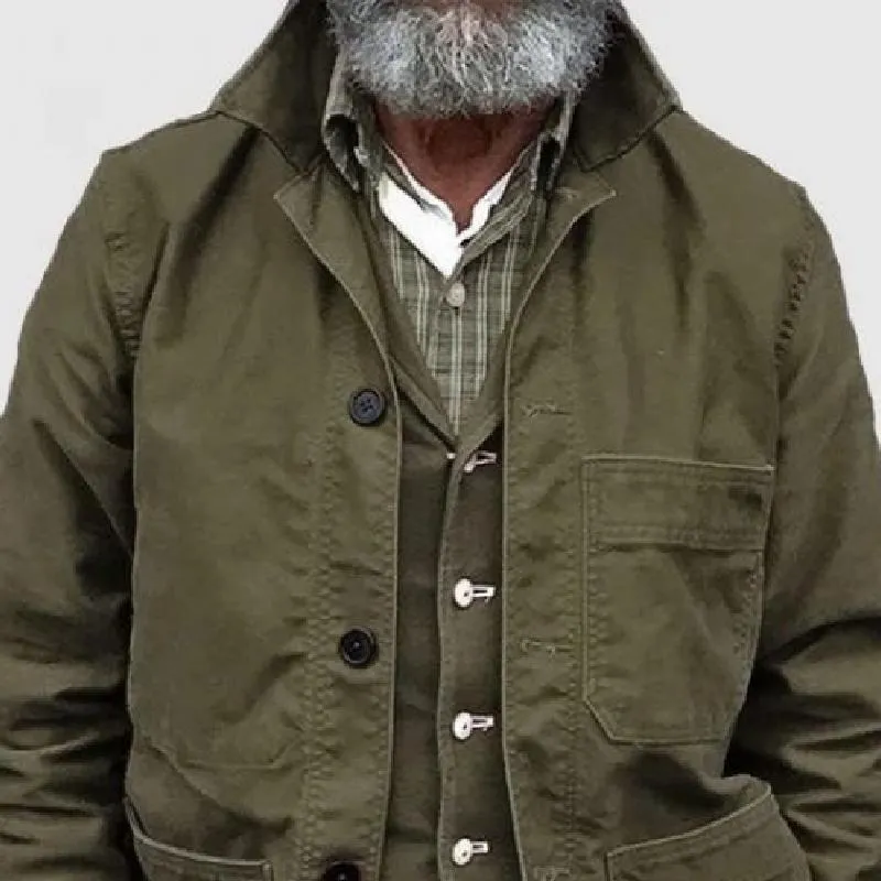 Men's Classic Retro Lapel Multi-Pocket Work Jacket 89370930K sold by Manly product image thumbnail 3