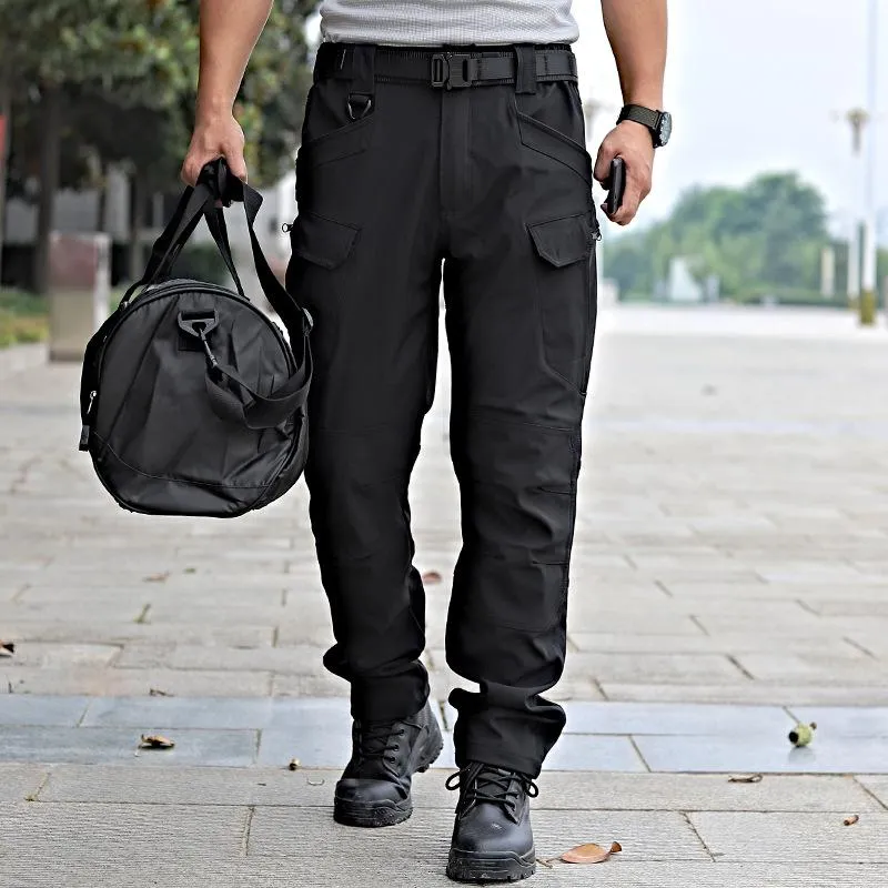Men's Solid Color Outdoor Multi-pocket Cargo Pants 99144343Z sold by Manly product image thumbnail 2