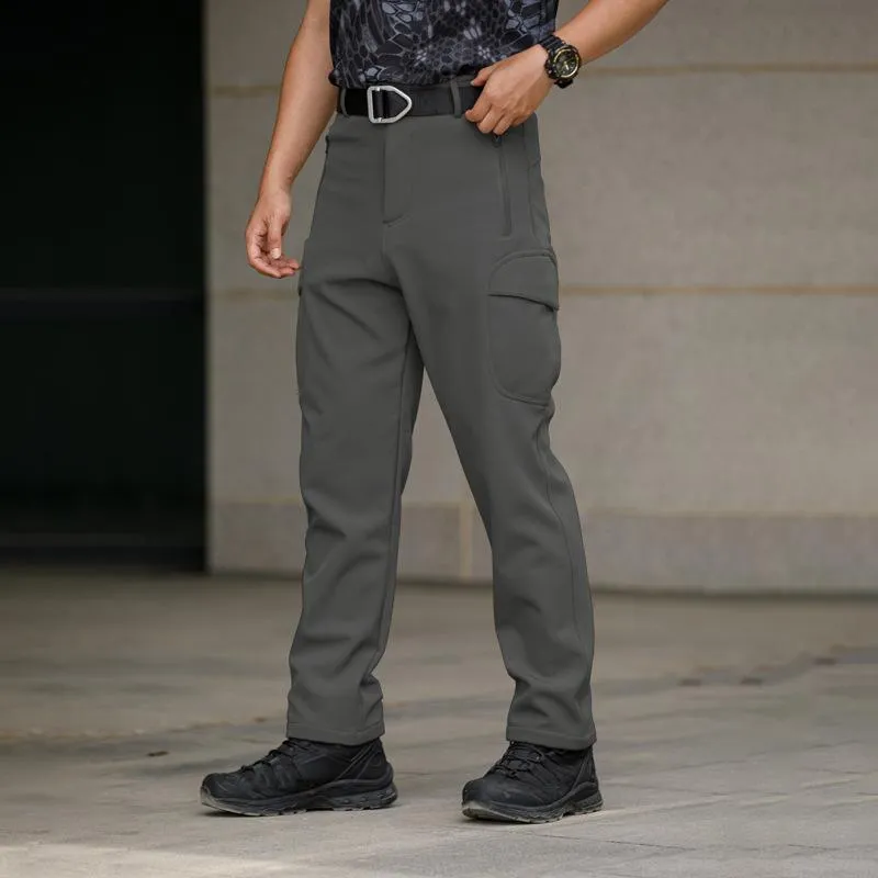 Men's Solid Color Outdoor Multi-pocket Cargo Pants 28121540Z sold by Manly product image thumbnail 5