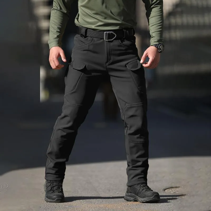 Men's Solid Color Outdoor Multi-pocket Cargo Pants 27498032Z sold by Manly product image thumbnail 4