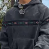 Men's Retro Graphic Long Sleeve Loose Casual Hoodie 39407373Z sold by Manly