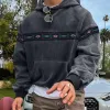 Men's Retro Graphic Long Sleeve Loose Casual Hoodie 39407373Z sold by Manly
