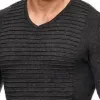 Men's Casual V-neck Pullover Sweater 68842704F sold by Manly