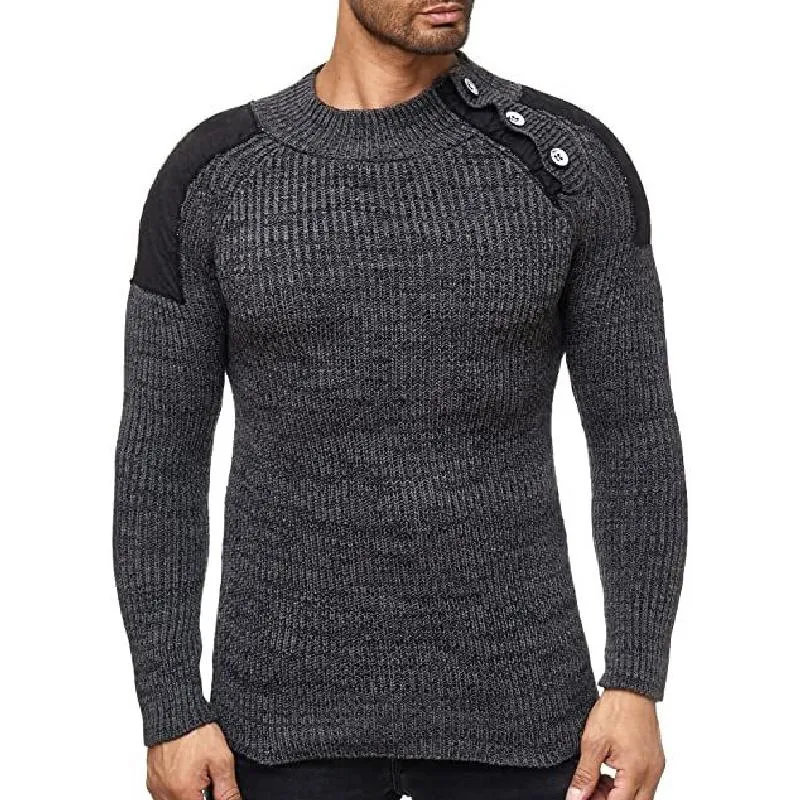 Men's Classic Crew Neck Pullover Knit Sweater 91613623F sold by Manly