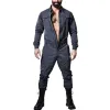Men's Classic Casual Workwear Multi-Pocket Long Sleeve Jumpsuit 32860257K sold by Manly