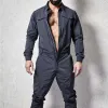 Men's Classic Casual Workwear Multi-Pocket Long Sleeve Jumpsuit 32860257K sold by Manly