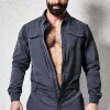 Men's Classic Casual Workwear Multi-Pocket Long Sleeve Jumpsuit 32860257K sold by Manly