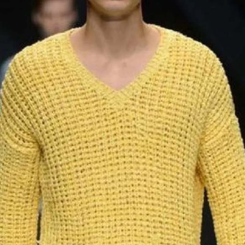 Men's Casual Comfortable V-Neck Long Sleeve Knitted Sweater 81735634K sold by Manly product image thumbnail 3