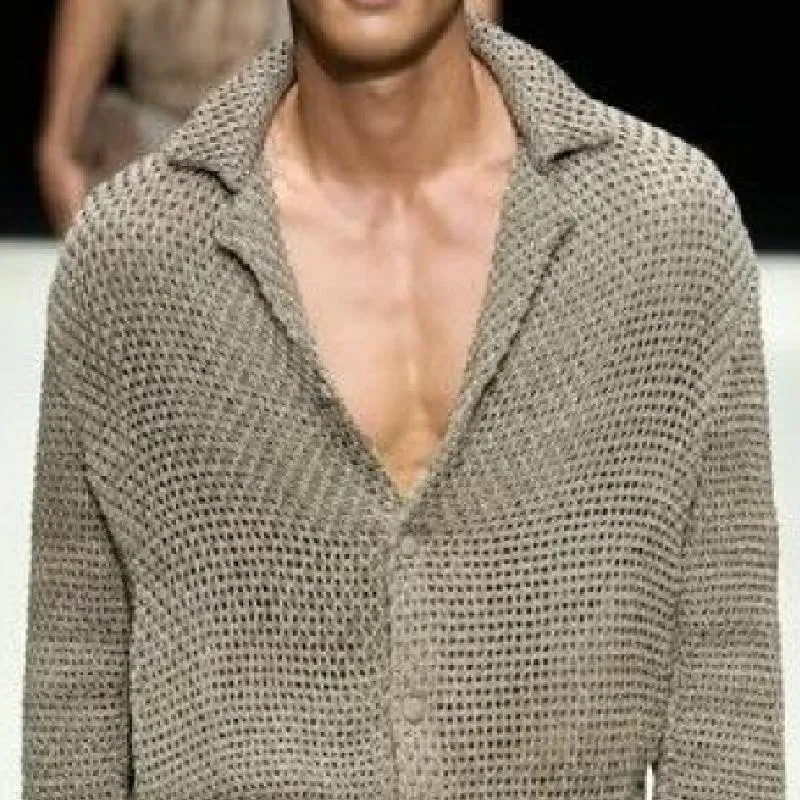 Men's Classic Casual V-Neck Knit Cardigan 30873100K sold by Manly product image thumbnail 3