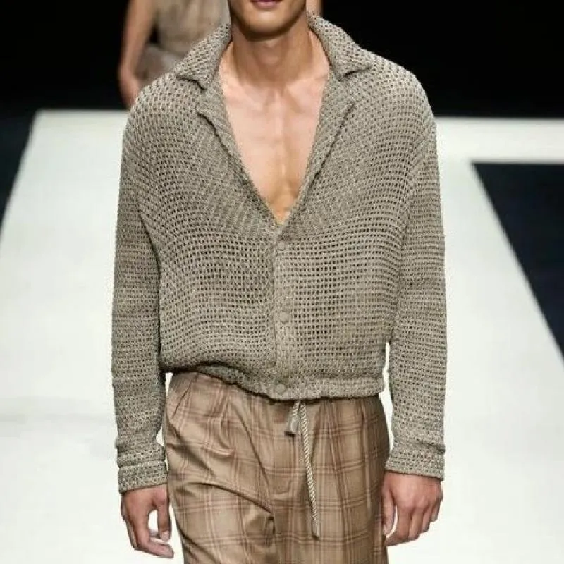 Men's Classic Casual V-Neck Knit Cardigan 30873100K sold by Manly product image thumbnail 2