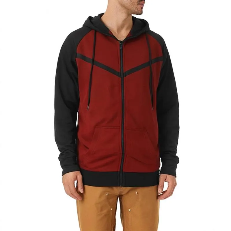 Men's Casual Color Matching Hooded Sweatshirt Jacket 73800577Y sold by Manly product image thumbnail 2