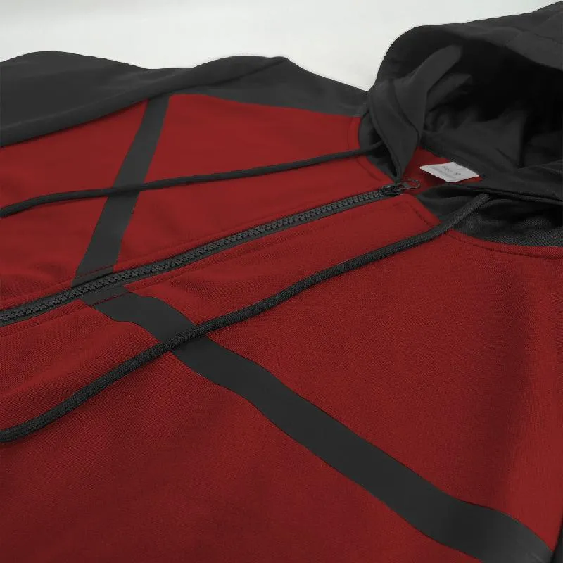 Men's Casual Color Matching Hooded Sweatshirt Jacket 73800577Y sold by Manly product image thumbnail 5