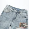 Men's Patchwork Embroidered Jeans 86112741Y sold by Manly