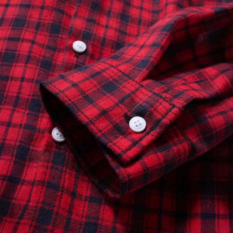 Men's Casual Plaid Long-Sleeved Shirt 85144499Y sold by Manly product image thumbnail 4