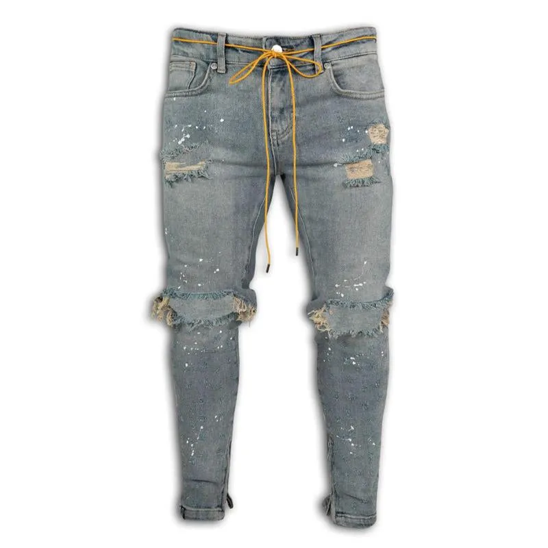 Men's Slim Fit Ripped Skinny Jeans 55776731U sold by Manly product image thumbnail 3