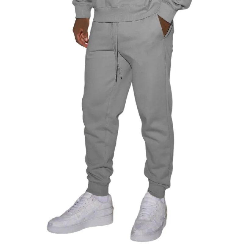 Men's Casual Solid Color Elastic Waist Sports Cuff Pants 71422369M sold by Manly