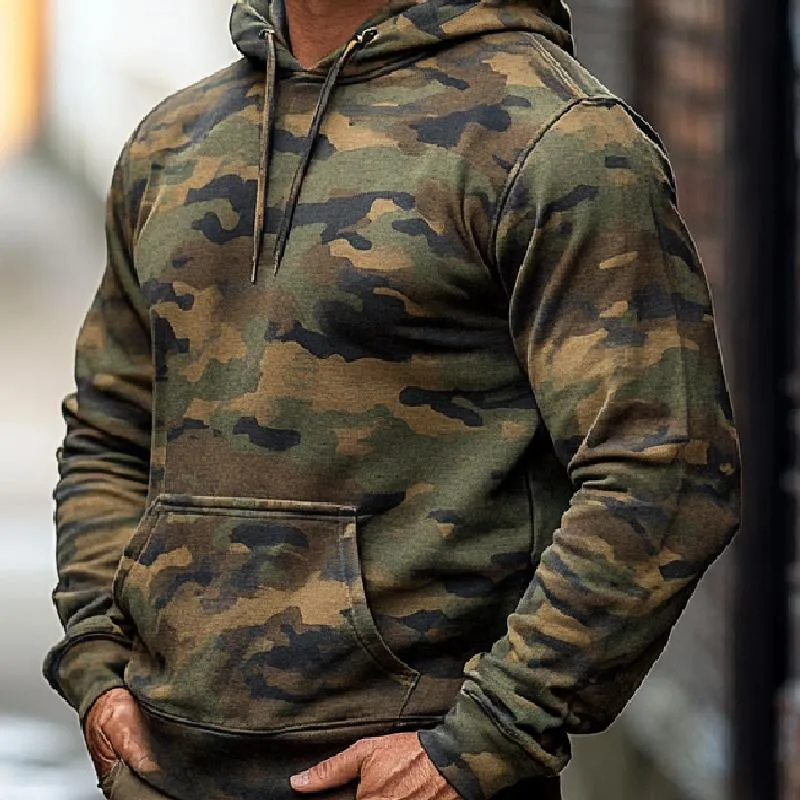 Men's Classic Camouflage Digital Print Hoodie 39162756F sold by Manly product image thumbnail 3