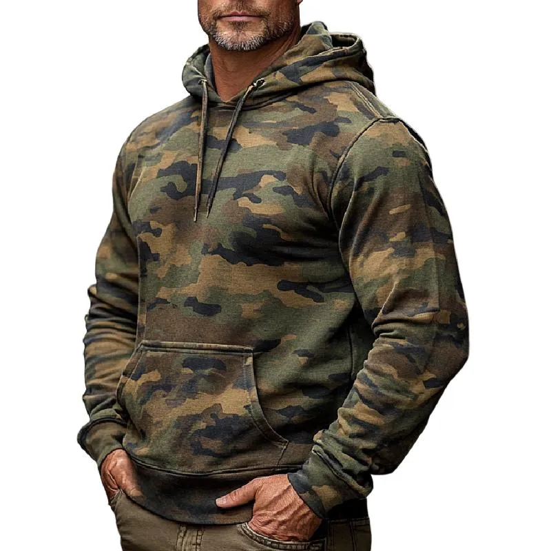 Men's Classic Camouflage Digital Print Hoodie 39162756F sold by Manly