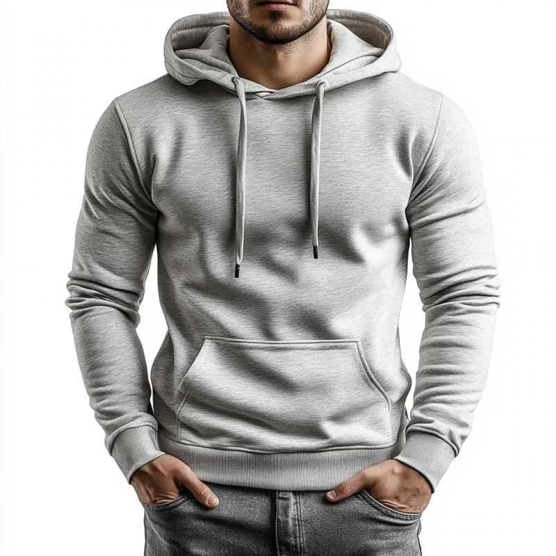 Men's Classic Casual Slim Fit Pocket Hoodie 26531326K sold by Manly