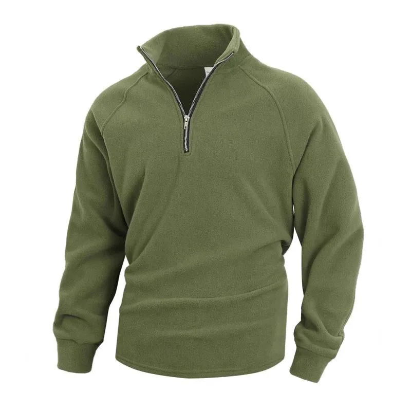 Men's Solid Color Stand Collar Pullover Sweatshirt 26890207X sold by Manly