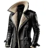 Men's Zippered Mid-length Leather Coat 88799708X sold by Manly