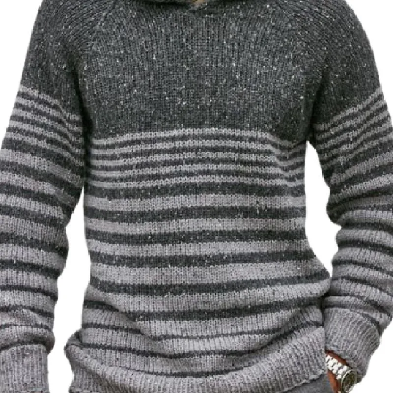 Men's Casual Striped Hooded Sweater 49515151F sold by Manly product image thumbnail 3