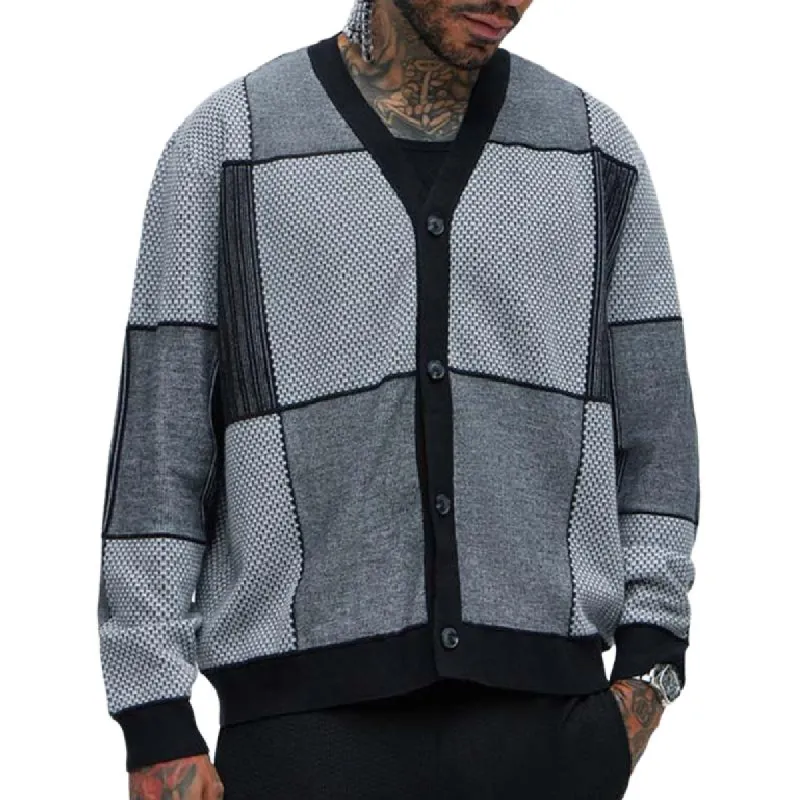 Men's Classic Check Knit Cardigan 77751177F sold by Manly