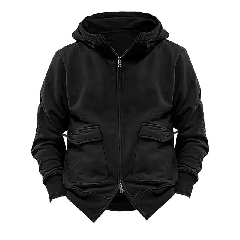 Men's Loose Plush Warm Hooded Sweatshirt Jacket 13788739Y sold by Manly product image thumbnail 3