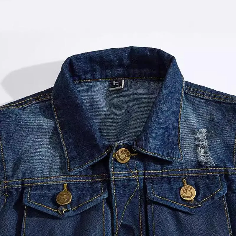 Men's Slim Fit Denim Ripped Vest 99343960U sold by Manly product image thumbnail 3