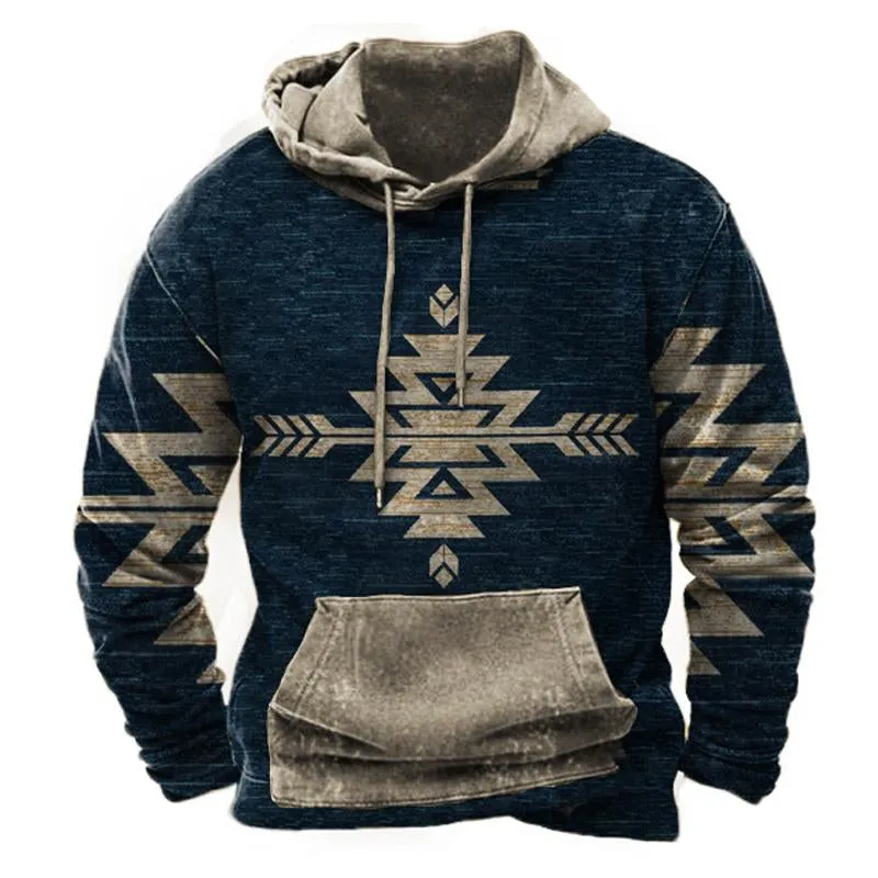 Men's Vintage Print Hoodie 60920830U sold by Manly product image thumbnail 4