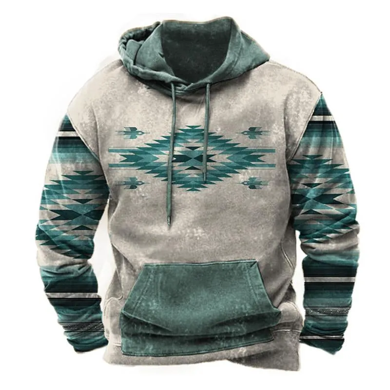 Men's Vintage Print Hoodie 60920830U sold by Manly product image thumbnail 3