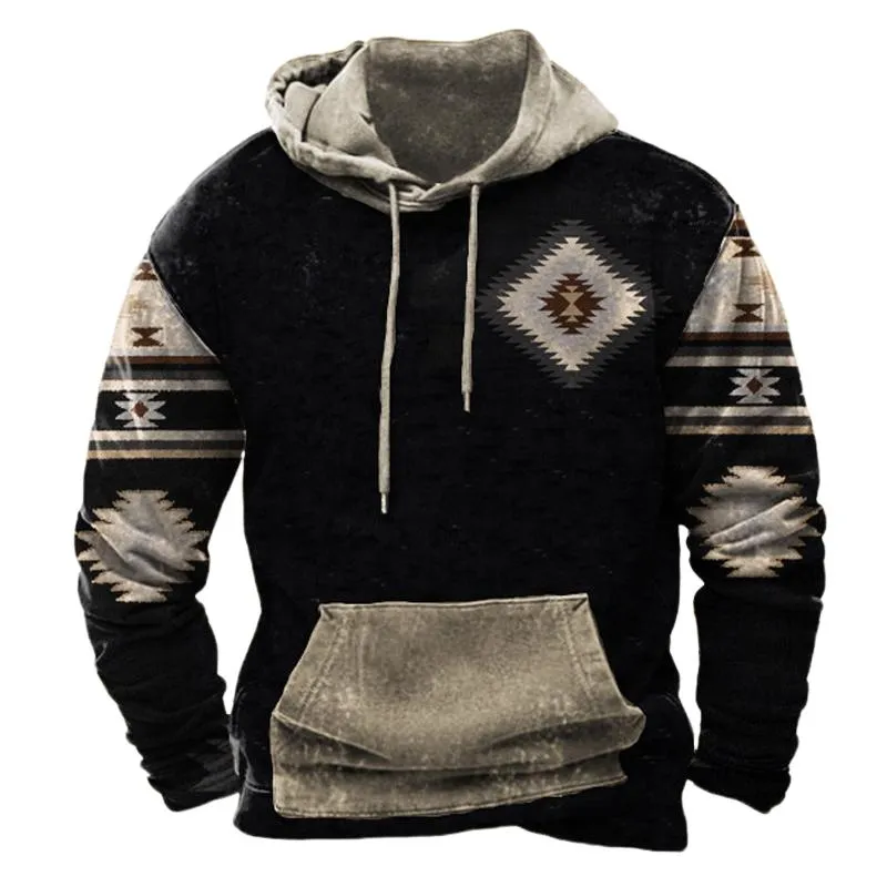 Men's Vintage Print Hoodie 60920830U sold by Manly