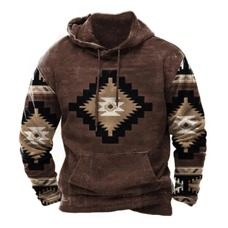Men's Vintage Print Hoodie 60920830U sold by Manly product image thumbnail 2